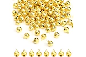 ‎NALER Naler 120 Stück kleine Glöckchen 12 mm Glöckchen aus Metall Jingle Bells für Weihnachten/Dekoration
