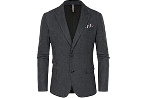 PJ PAUL JONES Sakko Herren Vintage British Blazer 2 Knöpfe Business Anzugjacke Tweed Sakko