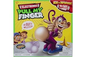 Pull My Finger Interactive Board Game by Jakks Pacific, Hilarious Farting Sounds with Feature Monkey, For 2 Or More Players, Family Fun for Ages 4+
