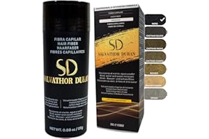 SD SALVATHOR DURAN Fibre Capelli Salvathor Duran 25 g – Fibre di Cheratina per Capelli – Cheratina per Capelli Naturale (Nero)