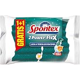 Spontex Power Flex Sponge Scourer 2pk