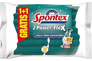 Spontex Estropajo Power Flex 1+1, Paquete de 2