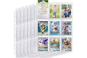 PLAPOT Sammelkarten Hüllen,Transparent Sammelhüllen 1800 Taschen Pokemon Karten Hüllen Pokemon Doppelseitiges Sammelalbum Leere Sammelalbum,Transparent Sammelkartenzubehör für Eine Vielzahl von Ringbüchern