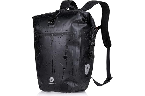 BAIGIO Sacoche Vélo Arrière 27/30L Sac Porte Bagage Velo avec Sac d’Ordinateur Portable Sac à Dos et Bandoulière pour VTT Sac de Voyage Ideal pour Cyclistes Voyage Sport