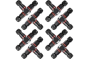 BOSYTRO 8 pièces connecteur electrique etanche IP68, 3 fils connecteur etanche, Connecteurs de câble enterré étanches, Forme de T, pour diamètre de câble Ø3-12 mm