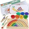 MARAYAN Gioco Da Tavolo In Legno Montessori - Cubo Magico Multigiocatore - Puzzle Educativo Per Bambini 3-6 Anni