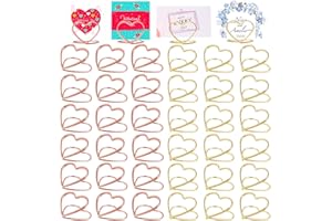 Qixuer Herz Tischkartenhalter, 40 Stücke Halter Memo Clip Herz Fotohalter Clip Memohalter Halter Herz Tischclip Tischkartenhalter Herz Kartenhalter Platzkartenhalter für Hochzeit Party Büro Schule