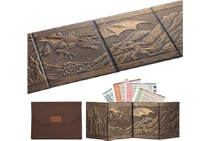 Trymaker Dm Screen, DND Dungeon Master Screen Écran en similicuir Gm Screen D&D Donjons et Dragon Accessoires Cadeau