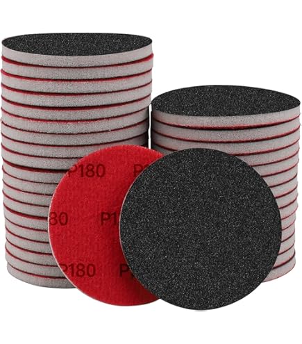 Mirka Abralon 500 Grit Sanding Pads - 50-Pack Silicon Carbide For Wet/Dry Sanding