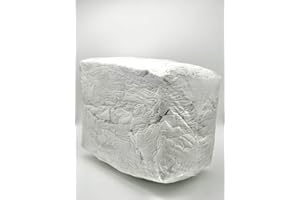 R+H Industrieputzlappen Trikot, 10 kg, saugstarke Baumwollputzlappen, geschnitten nach DIN 61650, Putzlappen, Putztücher für Maschinen, Öle und Fette (weiß)