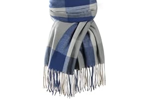 Fullogo Women Winter Scarves, Fashion Ladies Scarf, Cashmere Warm Soft Tartan Check Wraps, Shawl Scarfs Gifts for Women UK