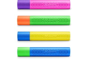 XSHOT Water Foam Blaster by ZURU, Water Toy, Water, Big Water Toy for Children, Teen and Adults (4 Pack, Foam Small Water Blasters)