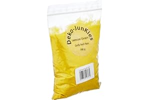 Deko-JunKies - Arena Decorativa para Manualidades (Fina Arena de Cuarzo), Color Amarillo Claro