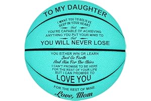 Kenon Customized Engraved Basketballs for Son, Personalized Indoor/Outdoor Game Leather Basketball, Best Gift for Son from Mom Dad