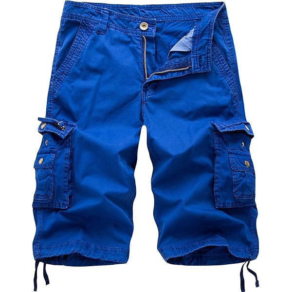 Herren Cargo Shorts Kurz - Baumwolle Bermuda Shorts Mit Taschen Für Sommer & Outdoor