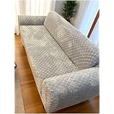 bibaha peluş Lastikli Koltuk &Ouml;rt&uuml;s&uuml; 3 kişilik Yıkanabilir Esnek Koltuk Kılıfı Gri 180 x 230