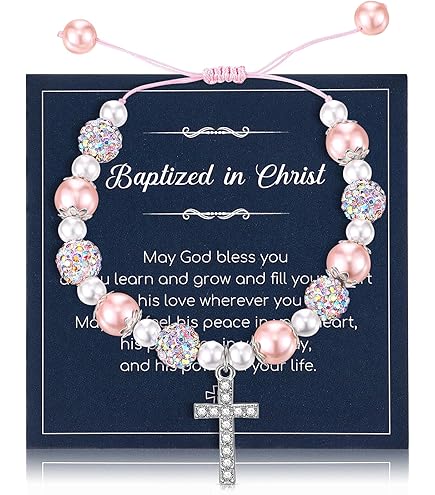 Cadeau Pour Communion PURELEIu00ae Bracelet Ange Gardien Rose Pour