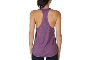 icyzone Femme Débardeur de Sport Yoga Shirts sans Manches Dos Nageur Fitness Tank Top