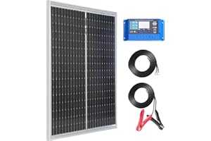 Nicesolar Pannello solare mono da 50 W, 12 V, pannelli solari monocristallini, per carica di energia indipendente da 12/24 Volt, per campeggio