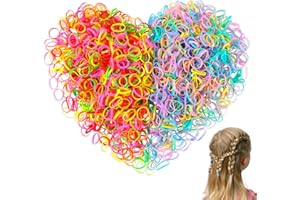 Hanyousheng Elastic Hair Bands, 1500 pcs Mini Rubber Bands, Multicolored Small Elastic Hair Band,Braids Ponytail Hair for Kids HairBands, Hair Rubber Bands for Girl