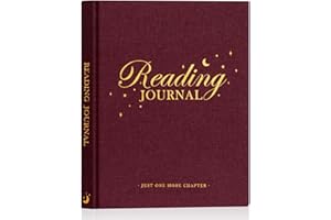 Lanpn Reading Journal Book Journal for Book Lovers Readers, 9.3" x 7.7" Book Tracker Journal, Linen Hardcover Reading Log Book with 52 Book Reviews, 158 Pages Reading Notebook Bookish Gifts (Pruple)