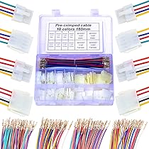 Set 25 Connettori PCB 5,08mm 4 Pin - Compatibile Con Molex 5058 8981, Con Terminali