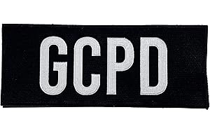 SUPER6PROPS GCPD City of Gotham Hook and Loop Patch for Tactical Vest for Costume/Cosplay (250mm x 100mm)