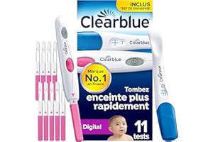 Clearblue Test d’ovulation Digital et Test de grossesse - Identifiez vos 2 jours de fertilité maximale, 10 + 1 Tests