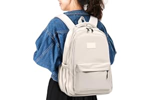 Zusentee Sac à dos D'école Femme&Homme, Sac D'école Léger de Voyage Décontracté, Sac à Dos Pliable Base Résistant à l'eau pour Travail, Voyage, École, Sport, 25 L