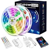 Led Strip 20m, 5050 RGB Led Streifen Selbstklebend mit Fernbedienung und APP 16 Mio. Farben, Led Kette Farbwechsel Led Lichte