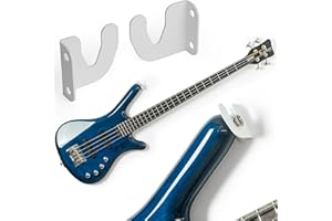 ETTERR Uchwyt na gitarę. Wieszak ścienny, ścienny uchwyt na gitarę do gitary elektrycznej, gitary hiszpańskiej, gitary elektrycznej, gitary klasycznej, akcesoria do gitary (biały)