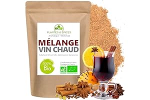 P&E Plantes & Epices - Mélange d'Epices 100% naturel pour Vin Chaud, idéal en période de Noël et Hivernale (100g)