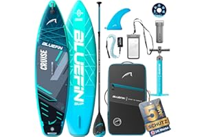 Bluefin Cruise 10'8 aufblasbares Paddleboard | Premium-SUP-Paket & Zubehör | Rutschfestes Deckpad & leicht | 6' Dickes Allround-SUP-Paddleboard | Perfektes Stand-up-Board für Erwachsene & Jugendliche