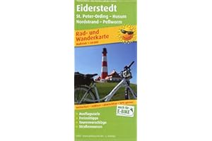 Eiderstedt, St. Peter-Ording - Husum, Nordstrand - Pellworm: Rad- und Wanderkarte mit Ausflugszielen und Freizeiteinrichtungen, wetterfest, reissfest, abwischbar. 1:60 000 (Rad- und Wanderkarte: RuWK)