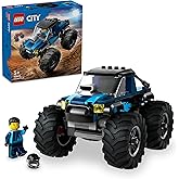 LEGO City Blue Monster Truck Creative Toy Making Set Including Pickup Truck for Kids Ages 60402-5 and Over (148 Pieces)