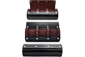 M MIRAGE LUXURY TRAVEL Watch Roll Case for Men - Watch Travel Case - organizer do przechowywania i wyświetlacz - Mirage Watch Roll Case