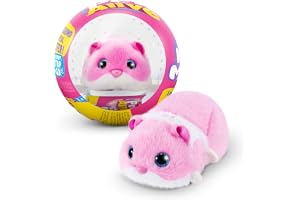 Pets Alive Hamster Mania från ZURU, rosa hamster, husdjursnurture, gosedjur, Real Alive, 20+ interaktiv, elektroniskt husdjur