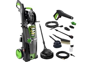 Lavor Hidrolimpiadora de agua fría STM 160 WPS con sistema lavado, enrollador, 2 cepillos, limpia suelos y sonda desatascadora 6 m, 160 bar max, 510 l/h max, 2500W