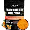 CONSA Organic Sea Buckthorn Berry Powder - 100% Pure Sea Buckthorn Powder - Source of Various Vitamins & Minerals (100 Gram)