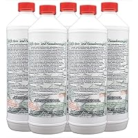 A.K.B. Steinreiniger S bis 3000m² saubere Wege und Plätze/5L Flaschen Steins 5505,stark säurehaltig, Grünbelagentferner…