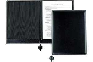 ‎DELMON VARONE - FINE LEATHERGOODS MADE IN GERMANY DELMON VARONE - Urkundenmappe in DIN A4 mit schwarzer Kordel aus veganem, nachhaltigem Eco Kunstleder (schwarz)- Dokumenten-Mappe mit 2 Einsteckleisten für Unterlagen, Dokumente, Zeugnisse & Urkunden