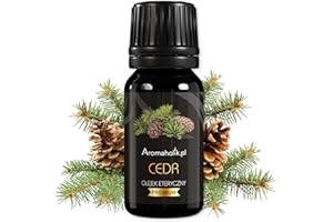 Aromaholik Olejek Eteryczny cedrowy BIO 100% naturalny – olejek eteryczny do dyfuzora & aromatyzera – certyfikowany olejek eteryczny z Indii – Cedarwood Essential Oils 10ml do sauny i masażu