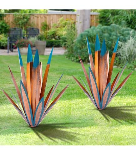 35cm,Sculpture Rustique de Tequila Bleue - Art décoration