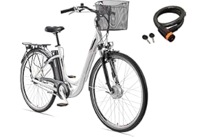 ‎TELEFUNKEN TELEFUNKEN E-Bike für Damen & Herren 28 Zoll | Elektrofahrrad E-Citybike | Frontmotor 250 W | City Pedelec | 36 V / 374,4 Wh Li-Ion Akku | 7-Gang Nabenschaltung + Rücktritt | Straßenzulassung | RC840