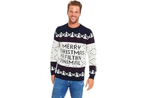 U LOOK UGLY TODAY Unisex Men's Christmas Jumper Funny Ugly Dinosaur Llama Rudolph Reindeer Santa Xmas Ladies Sweater
