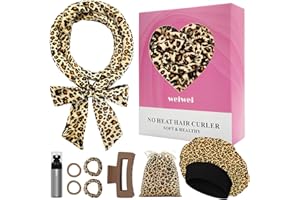 weiwei Lockenwickler Über Nacht, Samt Heatless Overnight Curls Band Locken ohne Hitze, 70" Haarwickler DIY Hair Curler Rollers Lockenband, 9 Stück Locken Set mit Schlafmütze für Langes Haar