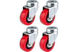 BULLDOG CASTORS 50 mm Lenkrollen aus Polyurethan (PU) ? Heavy Duty ? Möbel, Gerät & Ausrüstung Räder von Bulldog Rollen ? Max 150 kg pro Set