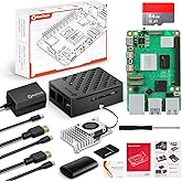RasTech Raspberry Pi 5 8GB Kit 64GB Edition con Active Cooler, alimentazione USB-C da 27W 5.1V5A, scheda Pi5 8GB, kit lettori