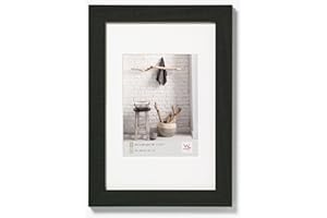 ramka na zdjęcia walther design czarna 20 x 30 cm z passe-partout, Rama drewniana do domu HO030B