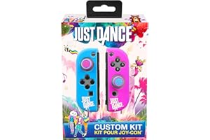Subsonic - Just Dance 2019 Etuis housse de protection en silicone pour JoyCon , coque souple anti-dérapante avec accessoires Thumb Grips Caps pour joysticks des manettes Nintendo Switch Joy-Con